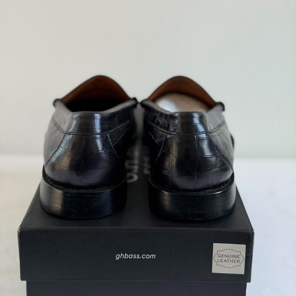 Madewell x G.H.BASS Larson Weejuns Loafers in Black Dark Brown, Size 9.5 - Picture 5 of 9